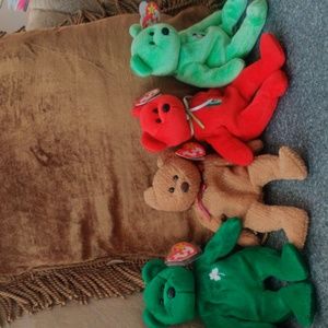 4 Ty beanie babies EUC